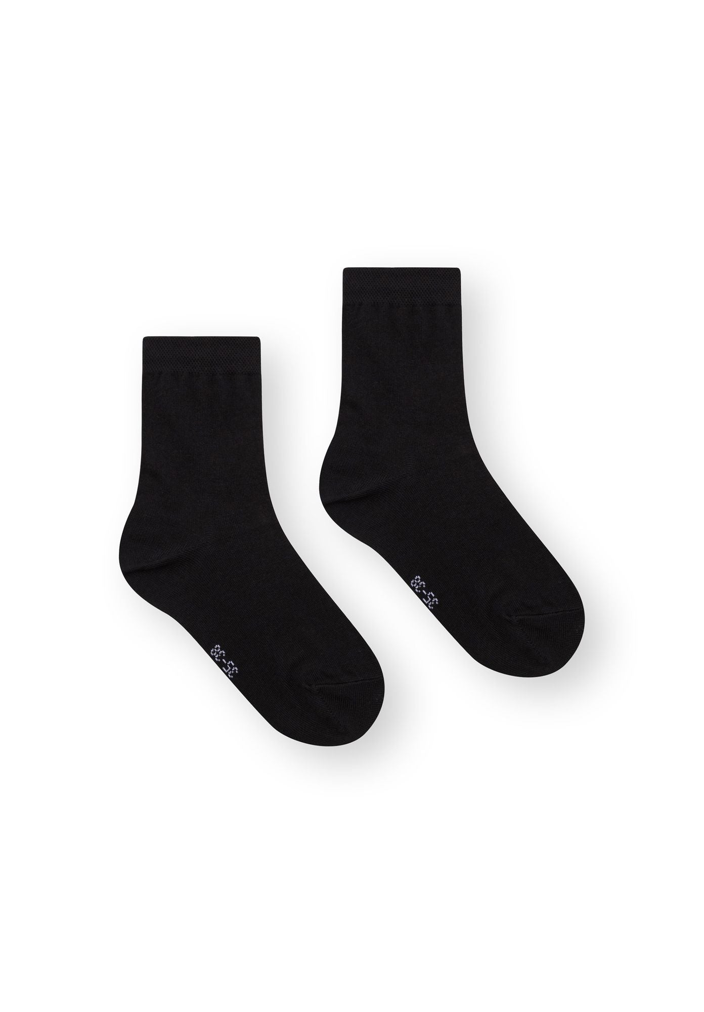 3er-Pack Mid Socks Socken Schwarz (GOTS, Fairtrade, Vegan)