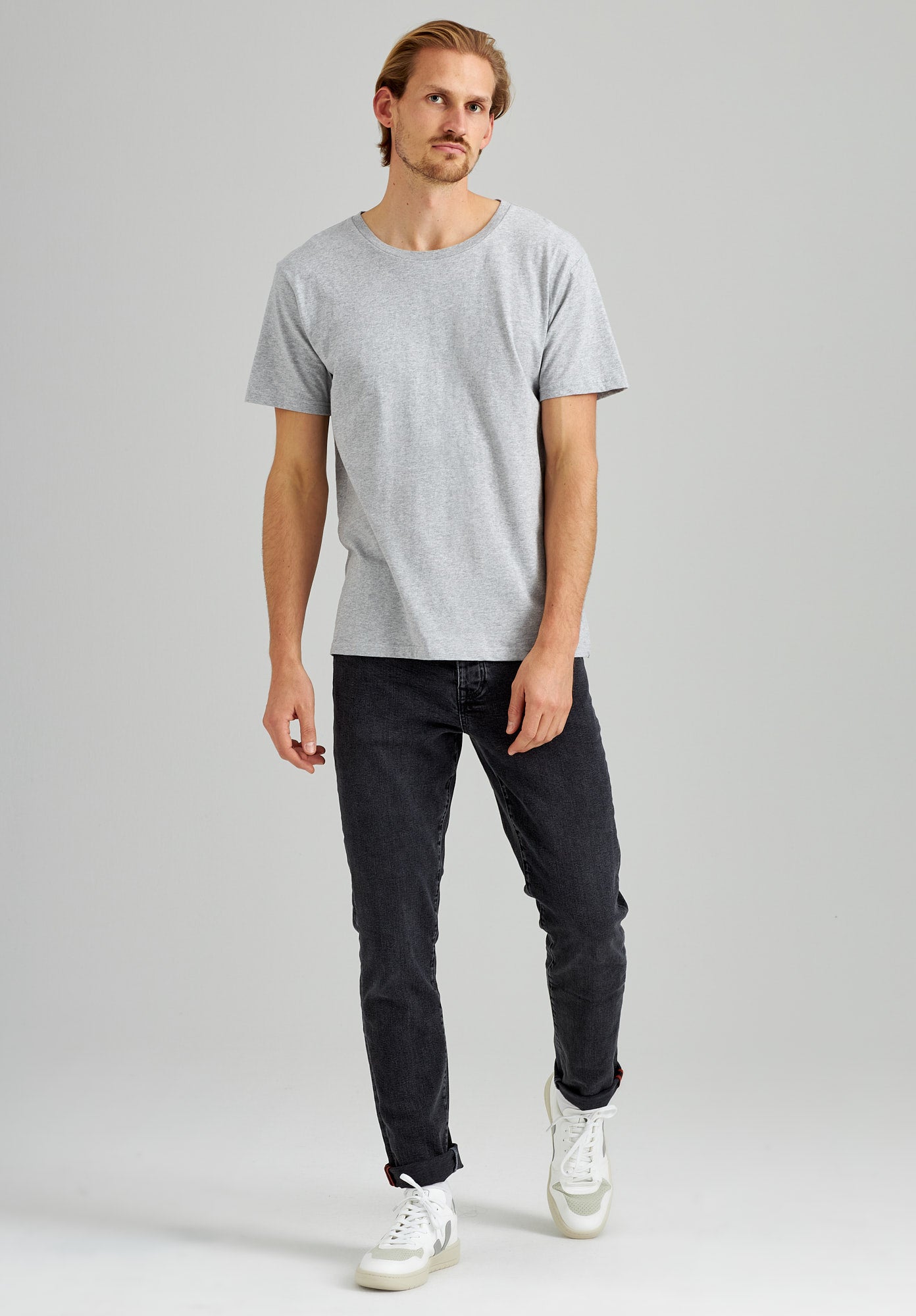TT02 T-Shirt grey melange (GOTS, vegan)