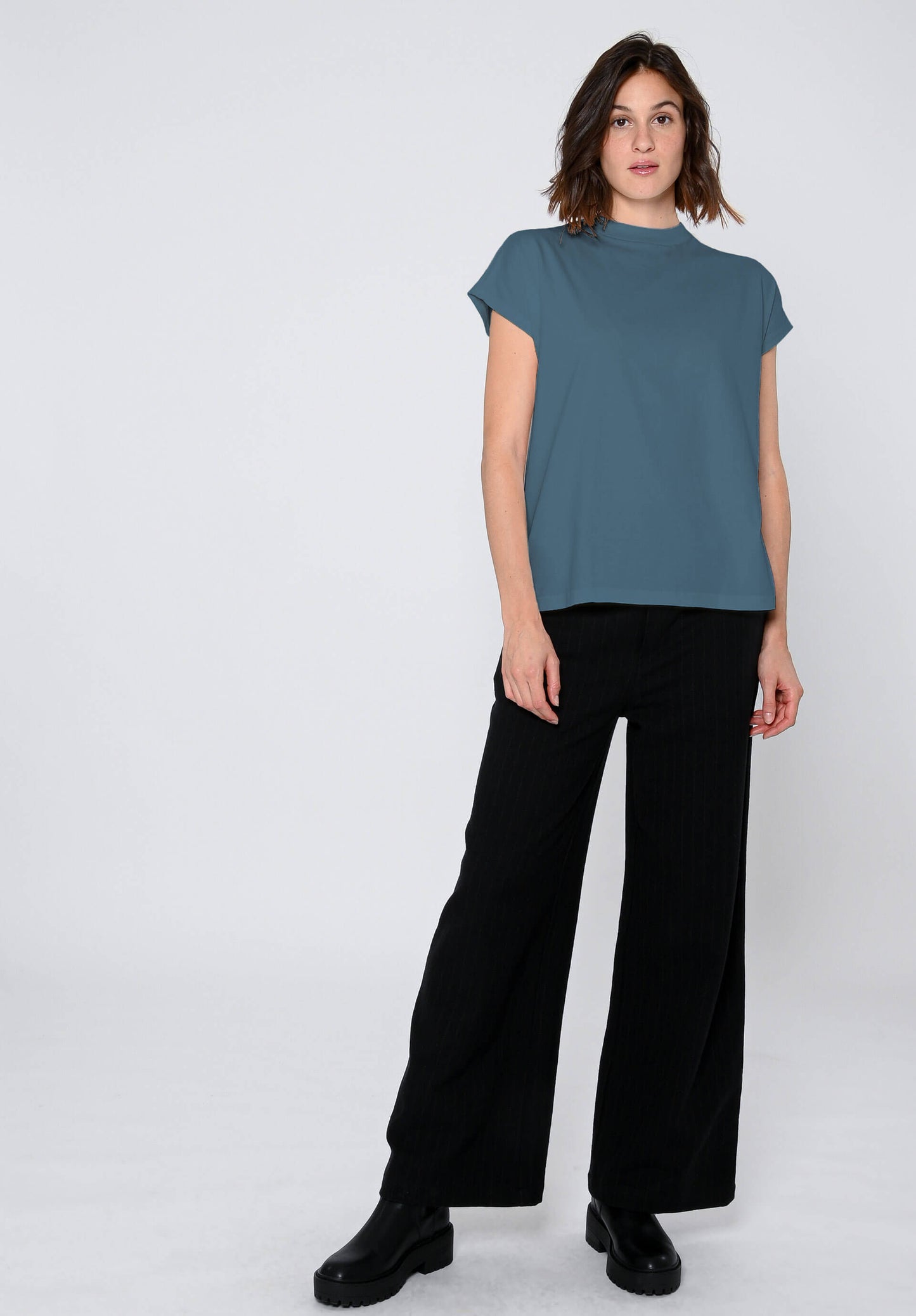 TT75 Boxy T-Shirt Sea Blue (GOTS)