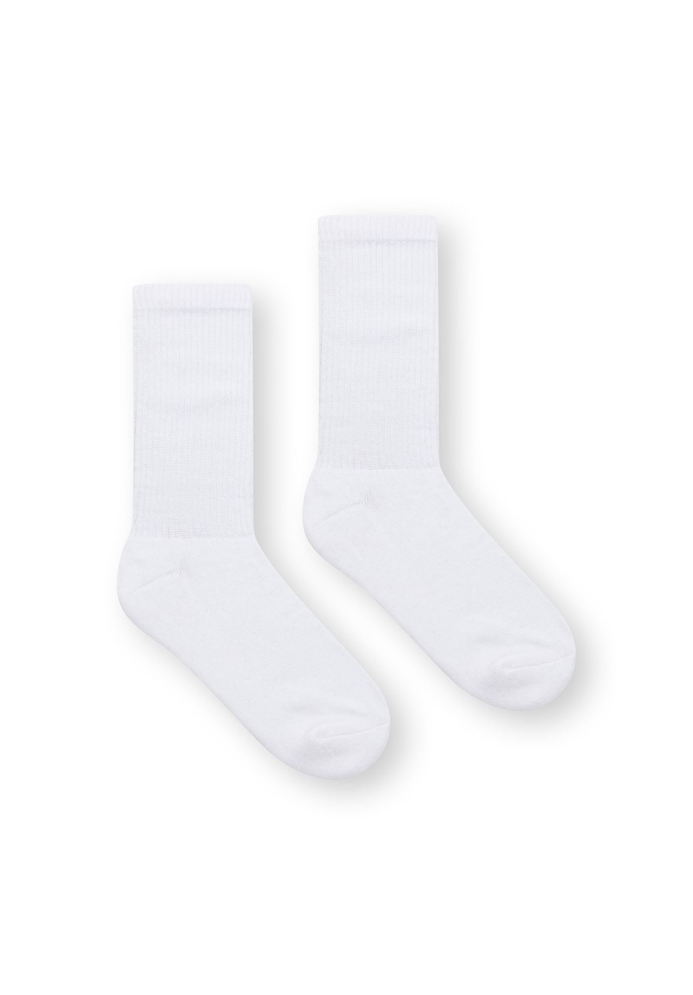 2er-Pack Crew Socken Weiß (GOTS, Fairtrade, Vegan)