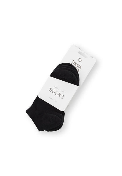 3er-Pack Low Socks Sneaker Socken Anthrazit Melange (GOTS, Fairtrade, Vegan)