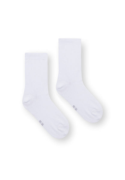 3 Pack High Socks White (GOTS)