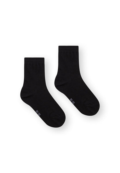 3er-Pack Mid Socks Socken Schwarz (GOTS, Fairtrade, Vegan)