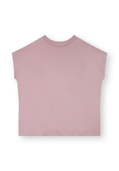 TT75 Boxy T-Shirt dark mauve (GOTS, vegan)