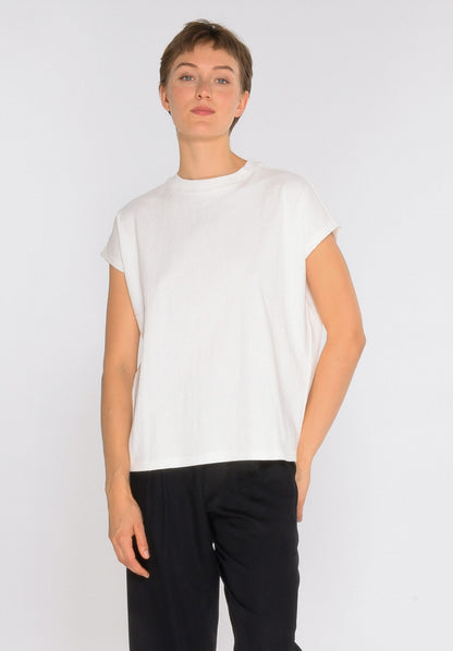TT75 Boxy T-Shirt Structured off white (GOTS, vegan)