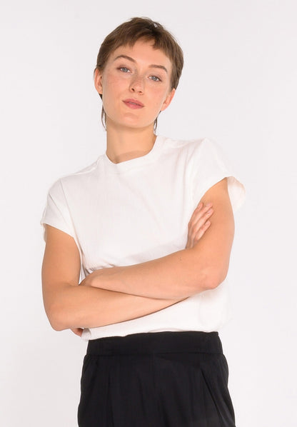 TT75 Boxy T-Shirt Structured off white (GOTS, vegan)
