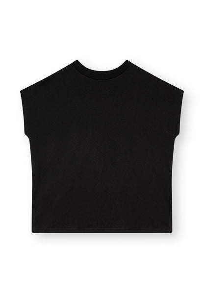 TT75 Boxy T-Shirt Structured black (GOTS, vegan)