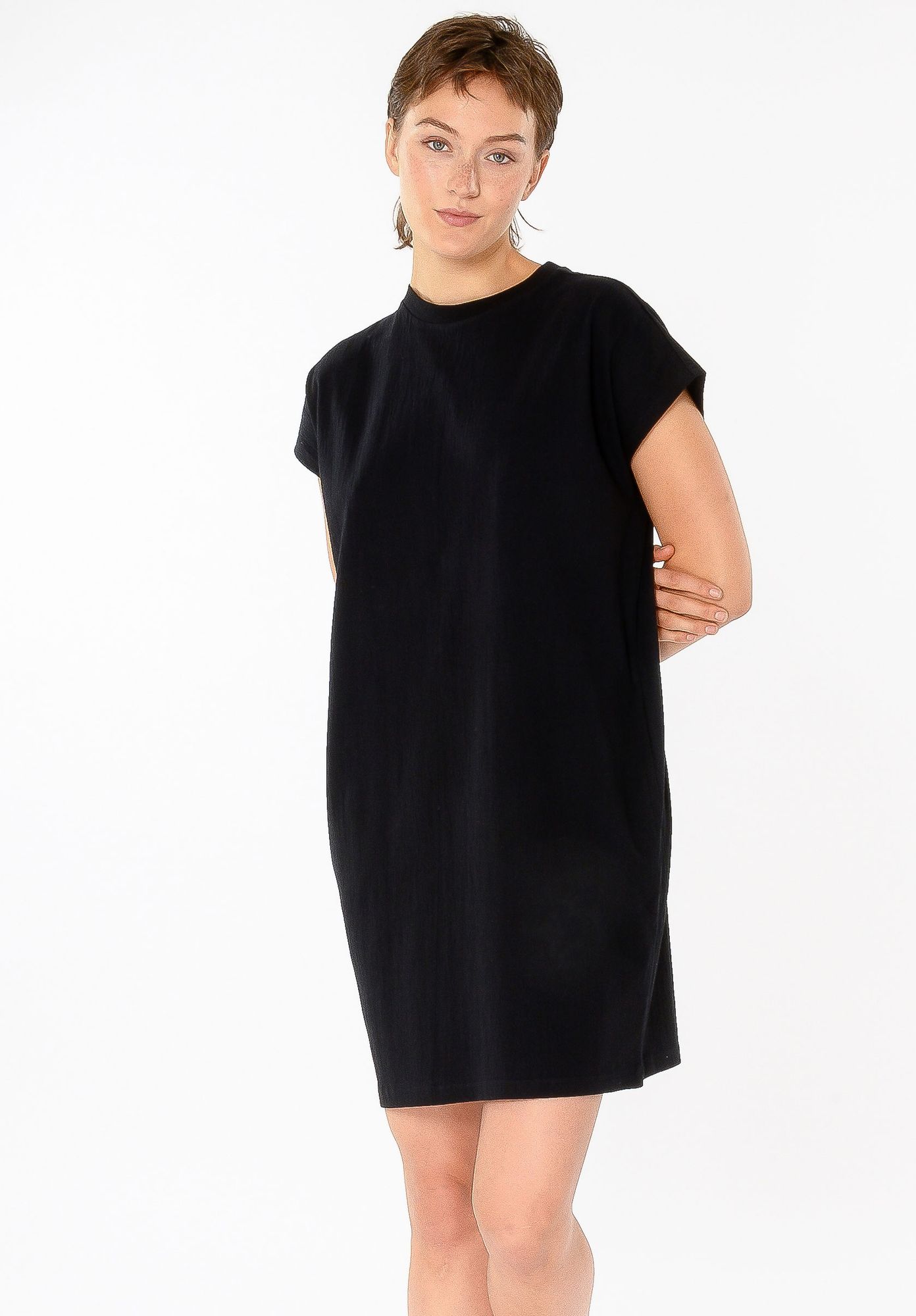 TT76 Boxy Shirt Dress STRUCTURED (GOTS)