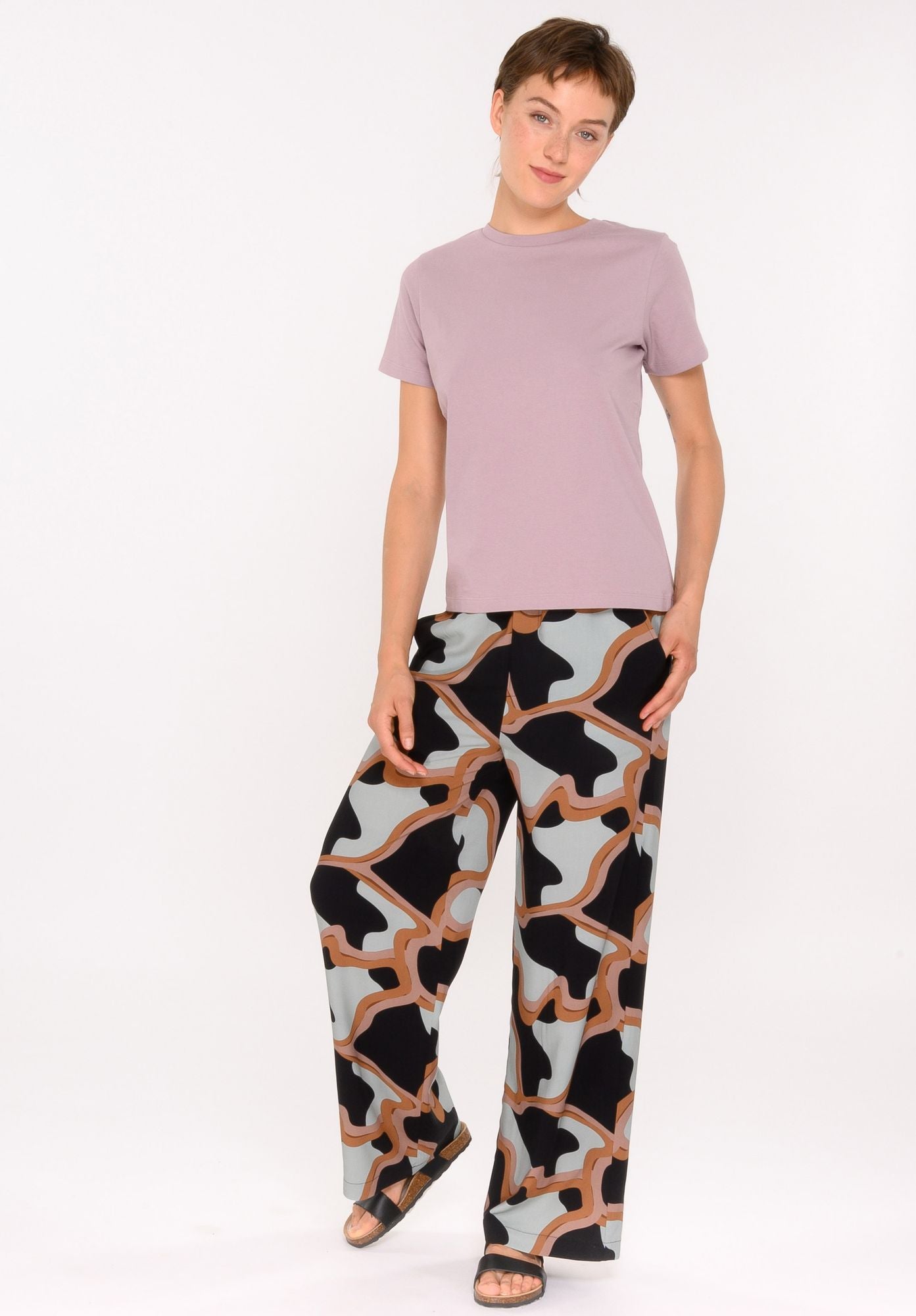 TT85 T-Shirt dark mauve (GOTS, vegan)