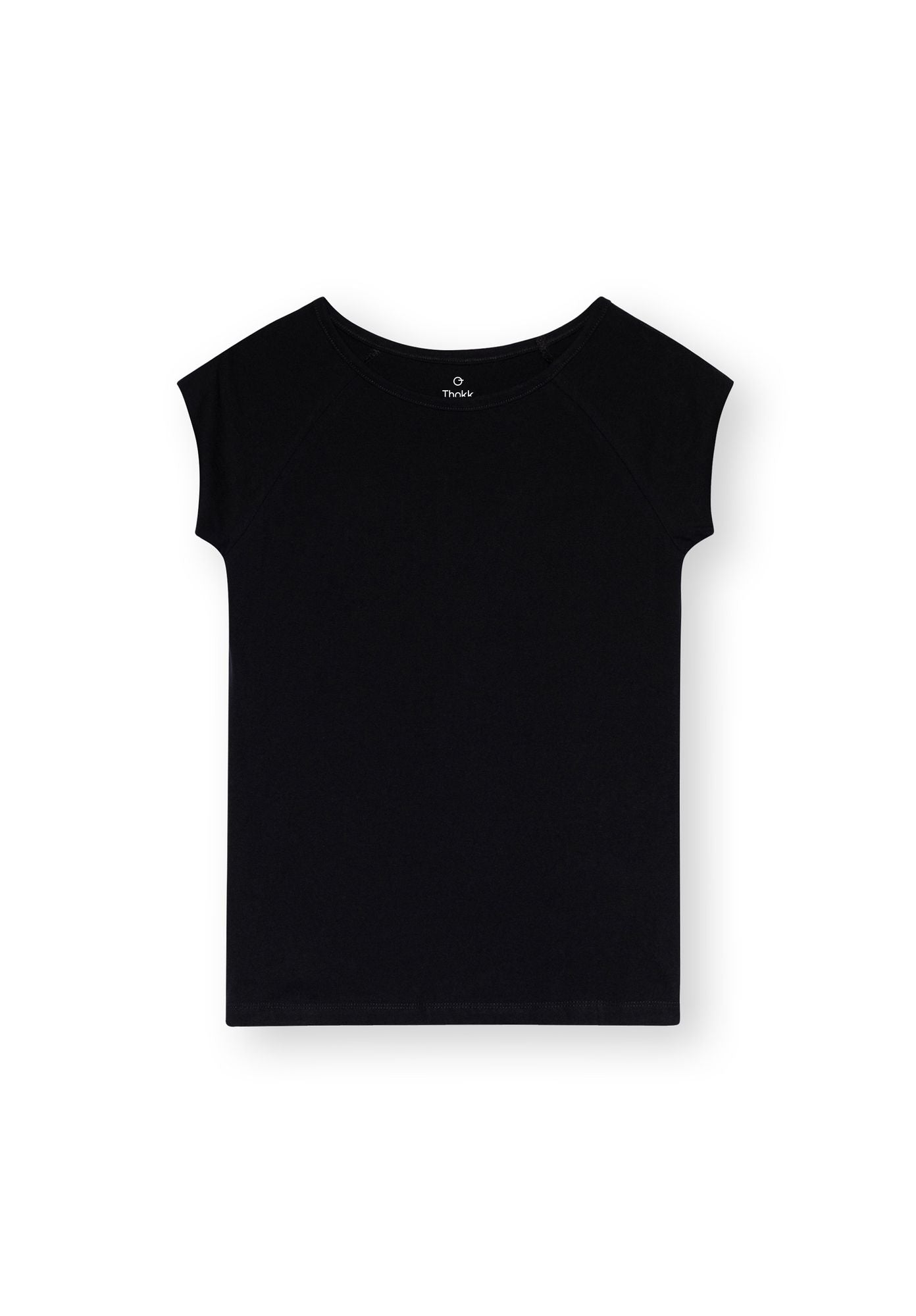 TT01 Cap Sleeve T-Shirt black (GOTS, vegan)