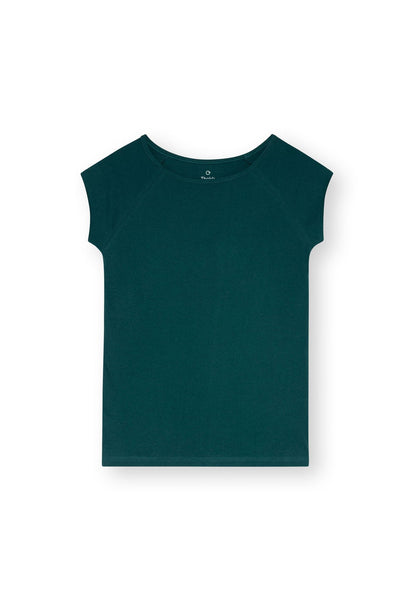 TT01 Cap Sleeve T-Shirt deep teal (GOTS)