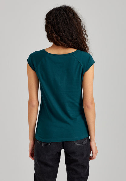 TT01 Cap Sleeve T-Shirt deep teal (GOTS)