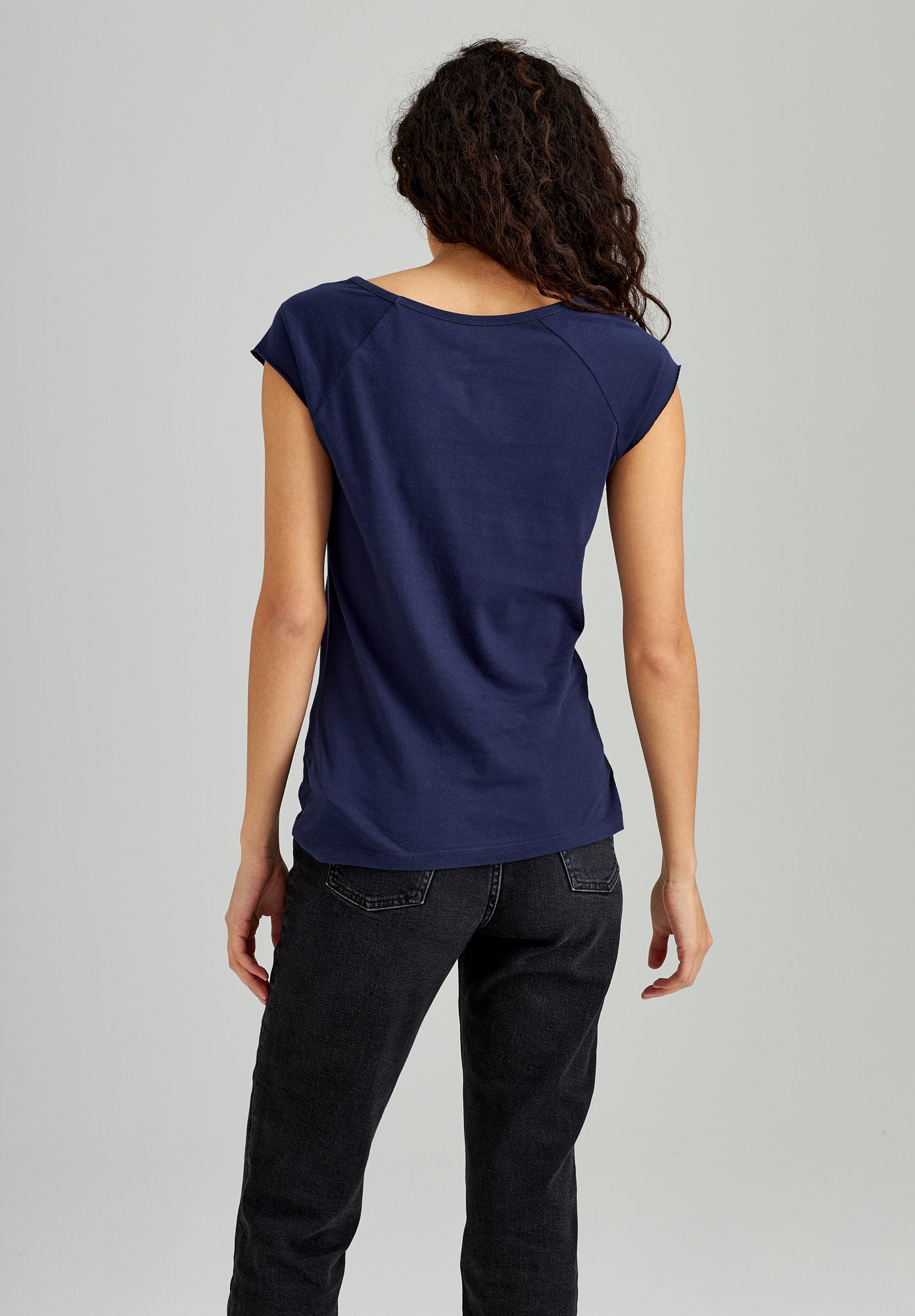 TT01 Cap Sleeve T-Shirt midnight (GOTS, vegan)