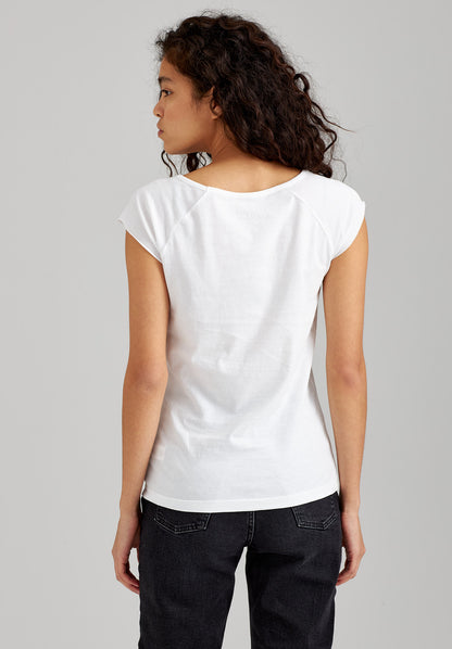 TT01 Cap Sleeve T-Shirt white (GOTS, vegan)