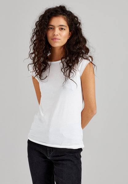 TT01 Cap Sleeve T-Shirt white (GOTS, vegan)