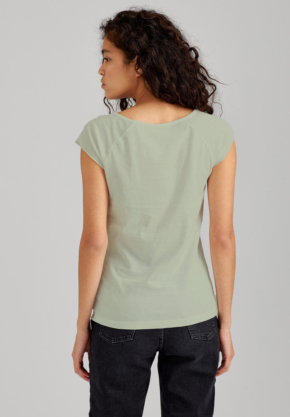TT01 Cap Sleeve T-Shirt desert sage (GOTS, vegan)