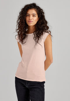 TT01 Cap Sleeve T-Shirt peach dust 145 g/m² (GOTS, vegan)