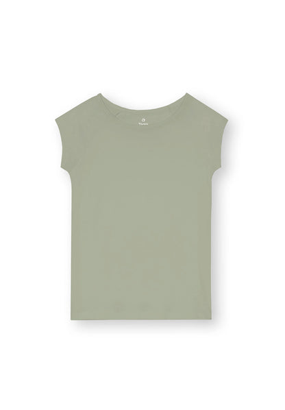 TT01 Cap Sleeve T-Shirt desert sage (GOTS, vegan)
