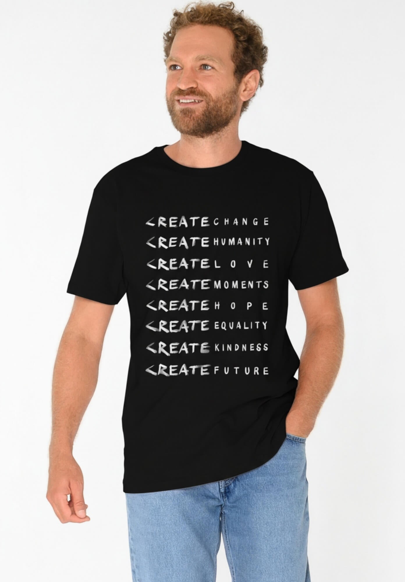 TT02 T-Shirt Create black (GOTS, vegan)