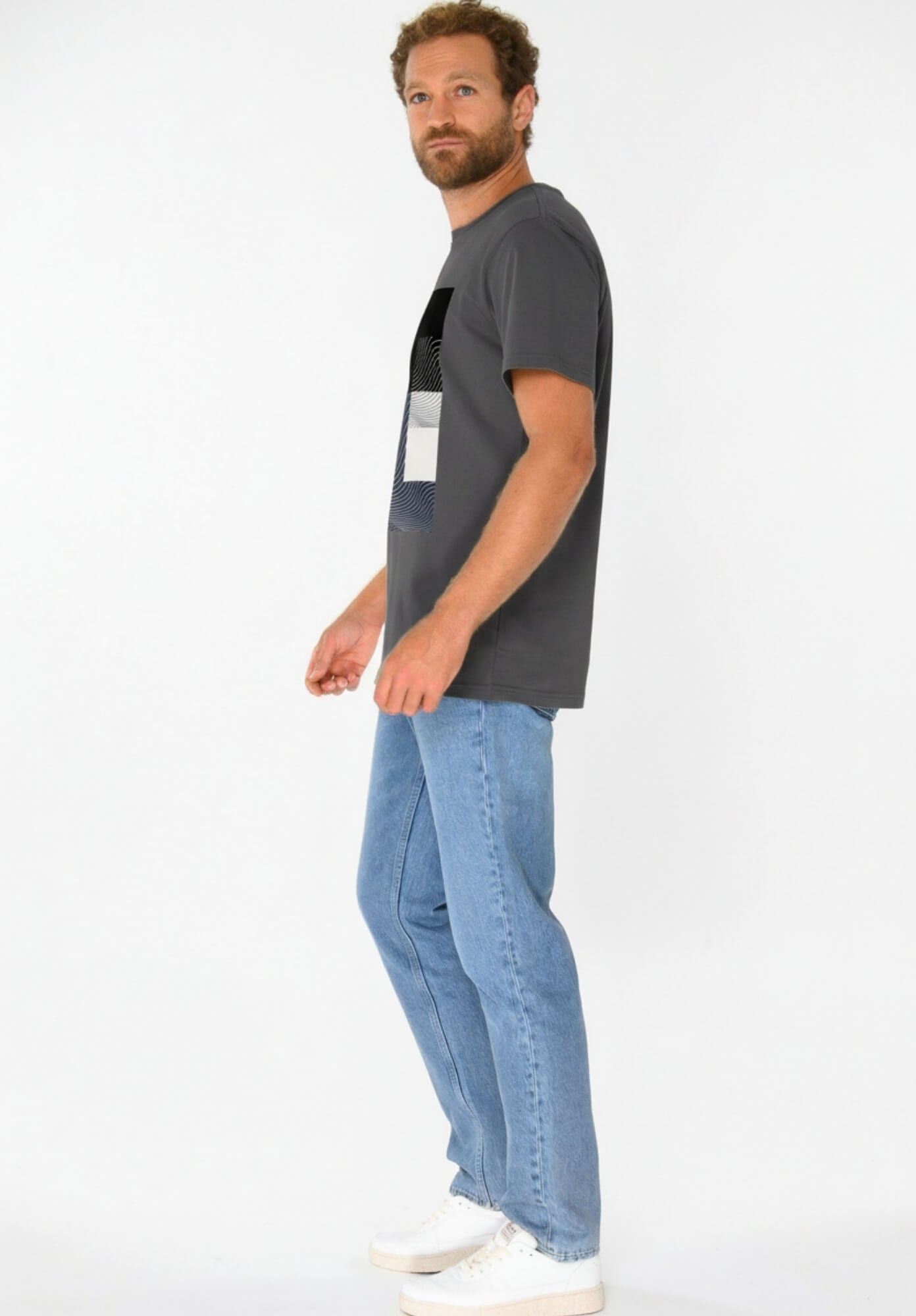 TT02 T-Shirt Cubes castlerock (GOTS, vegan)