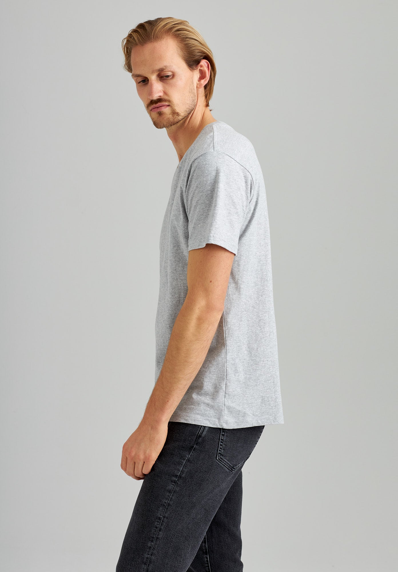 TT02 T-Shirt grey melange (GOTS, vegan)