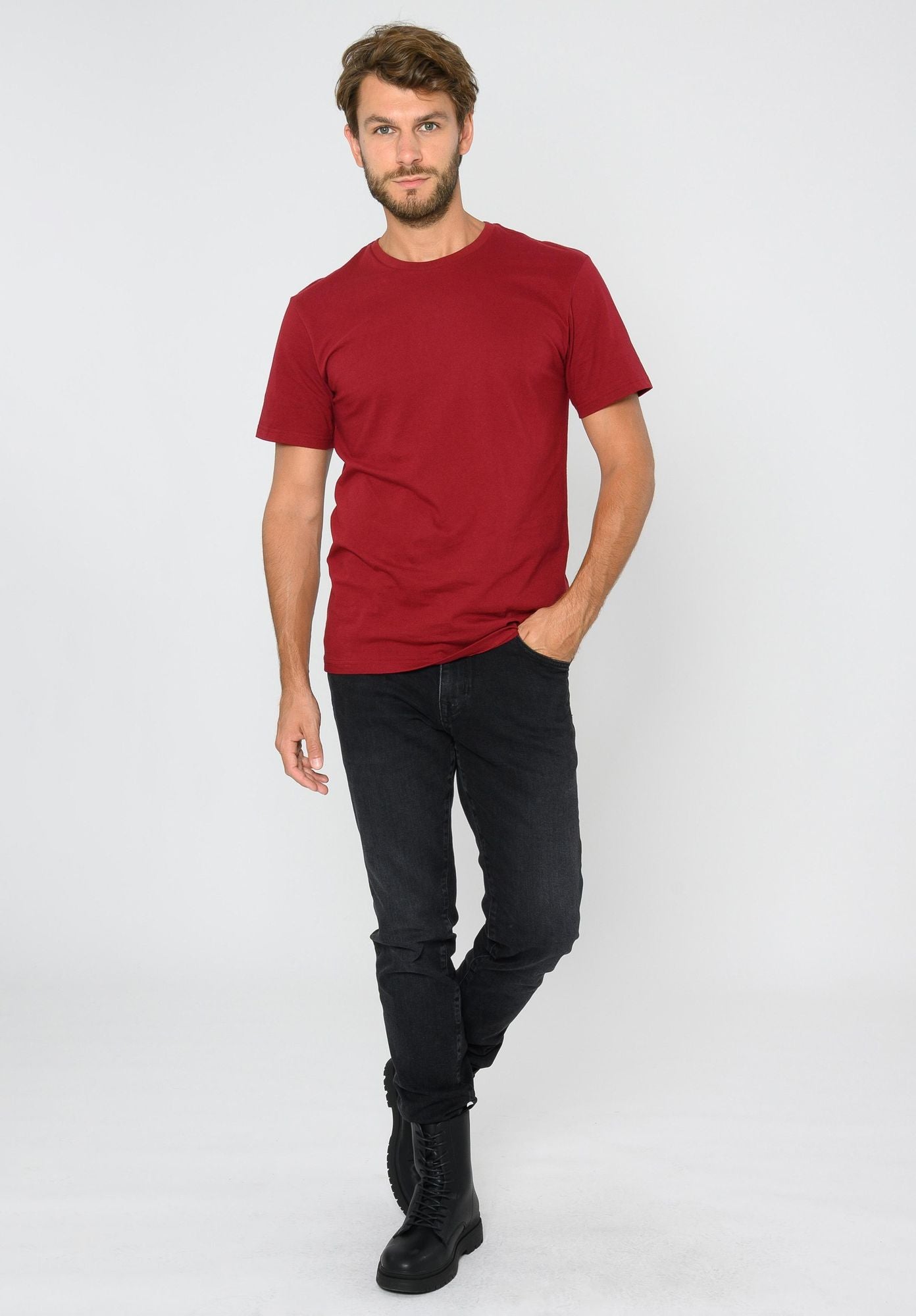 TT02 T-Shirt ruby (GOTS, vegan)