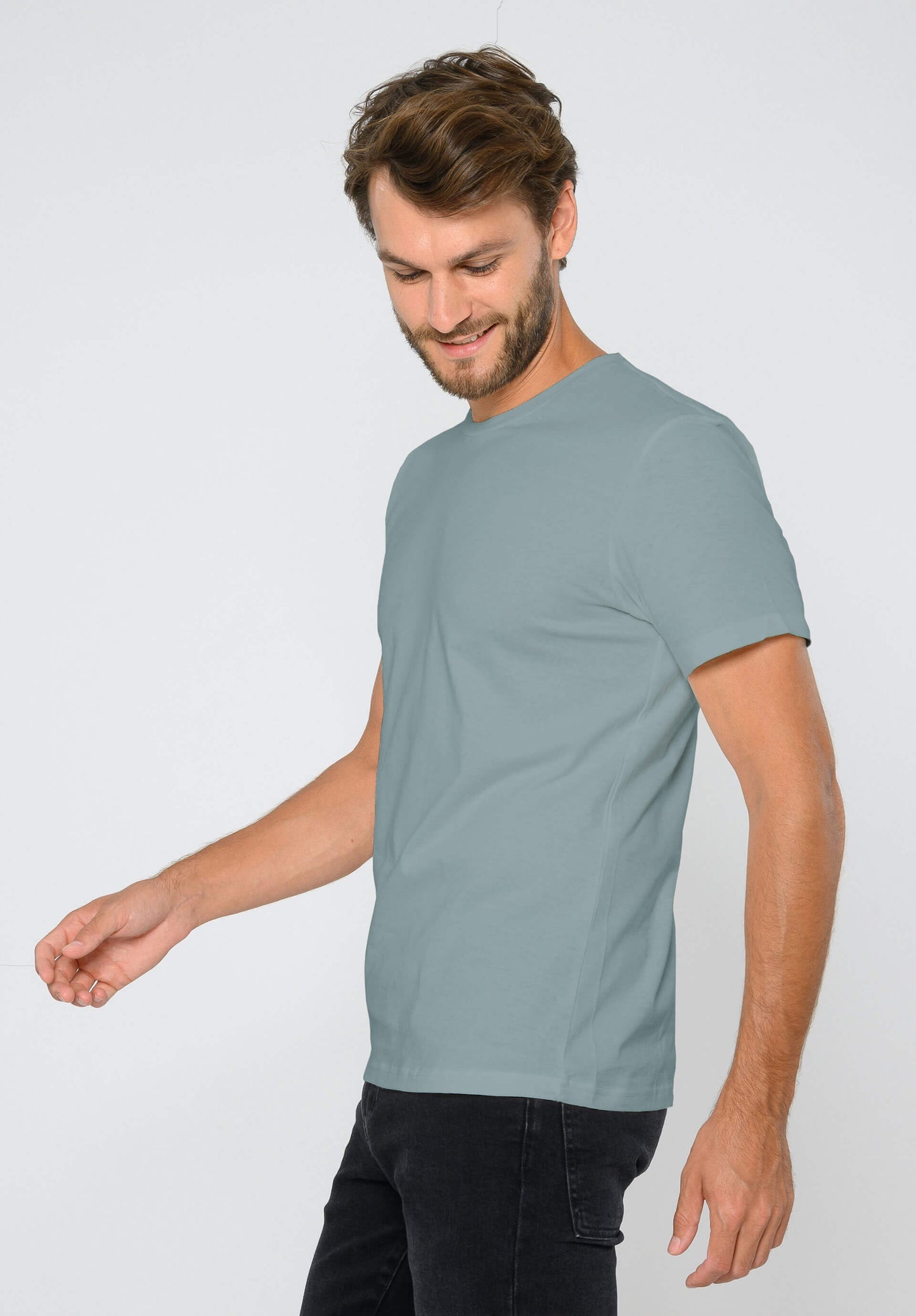 TT02 T-Shirt green blue (GOTS, vegan)