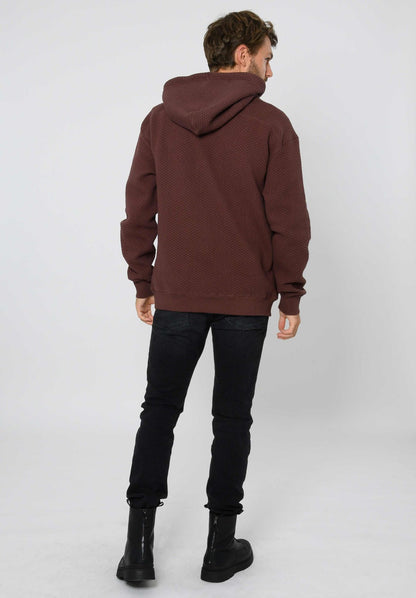 TT1044 Hoodie Structured Oversized unisex deep mahagony (GOTS, vegan)