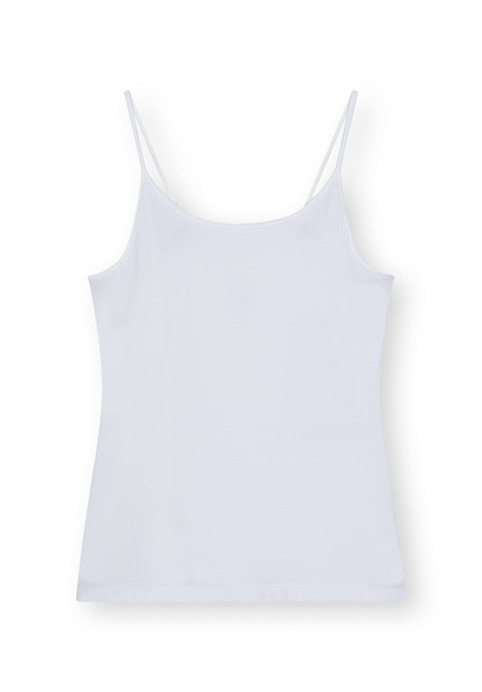 TT139 Basic Strap Top white (GOTS)