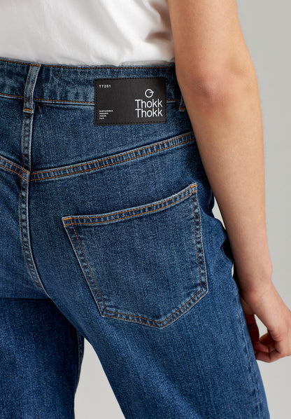 TT202 Straight Cropped Jeans