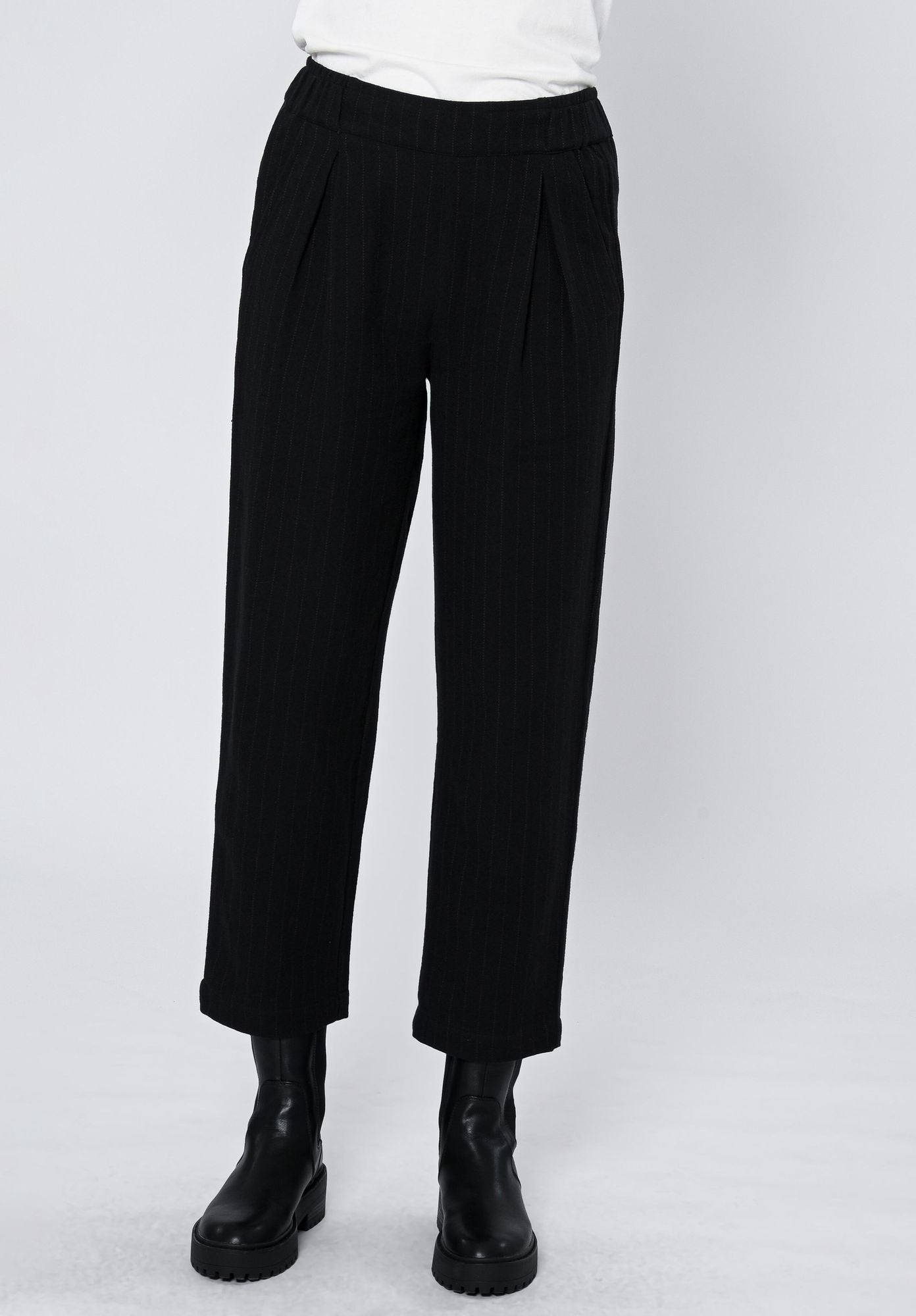 TT66 Pleat Pants PINSTRIPE (GOTS)