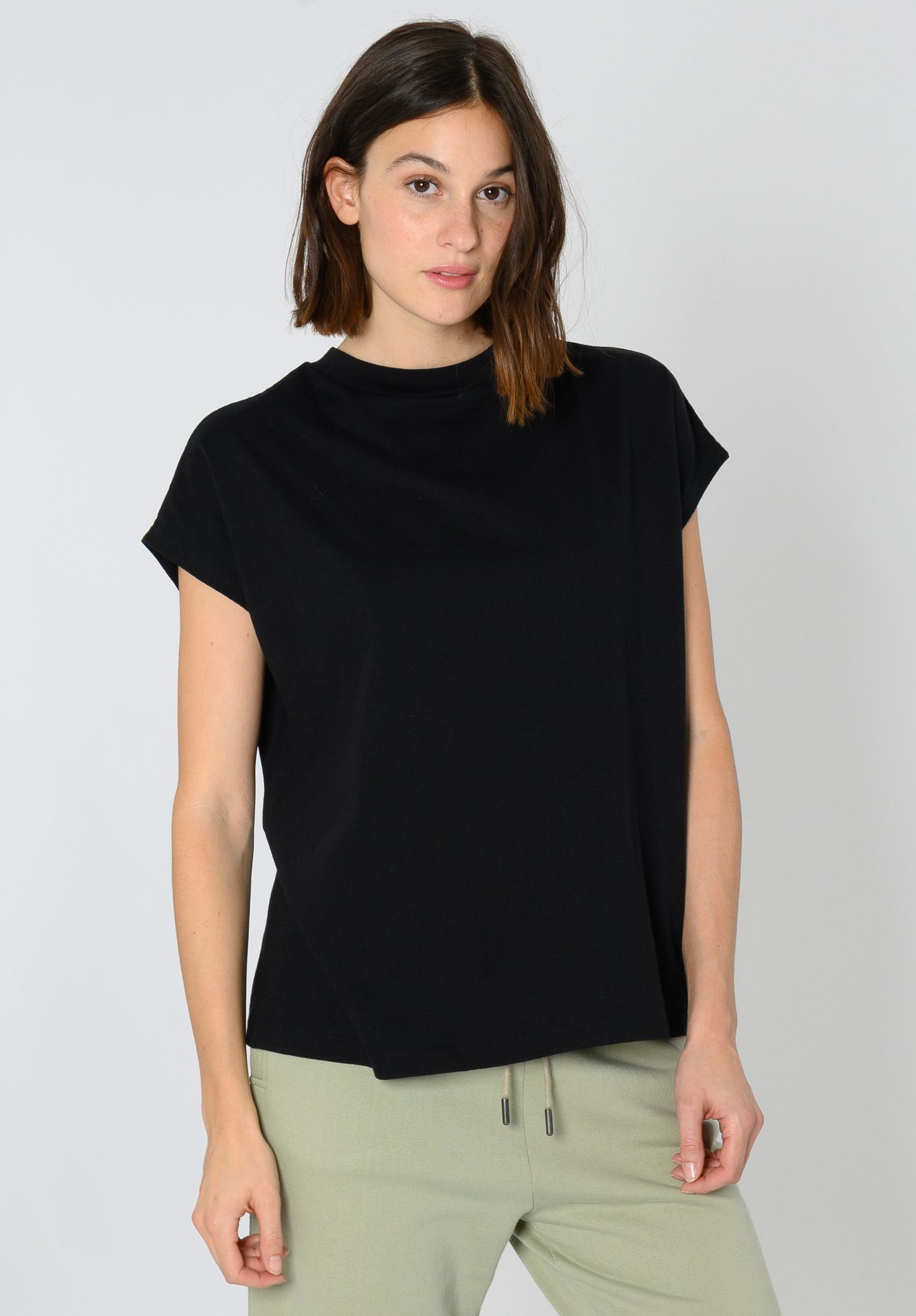 TT75 Boxy T-Shirt black (GOTS, vegan)