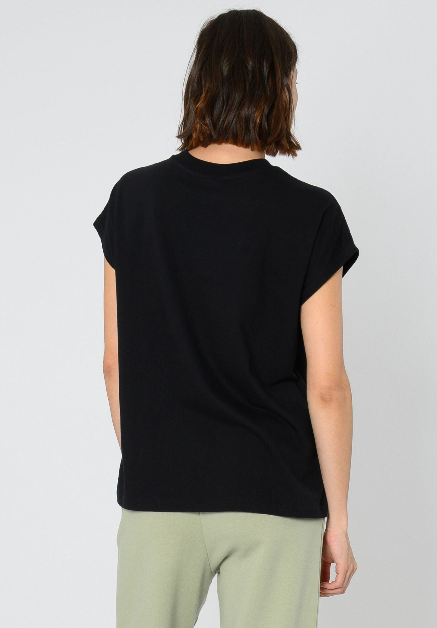 TT75 Boxy T-Shirt black (GOTS, vegan)
