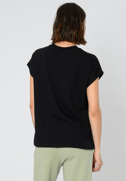 TT75 Boxy T-Shirt black (GOTS, vegan)
