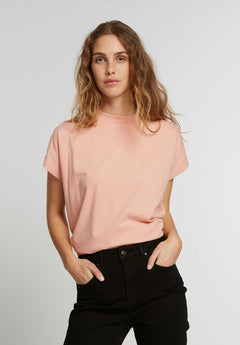 TT75 Boxy T-Shirt peach dust (GOTS, vegan)