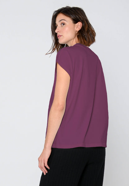 TT75 Boxy T-Shirt Plum (GOTS)