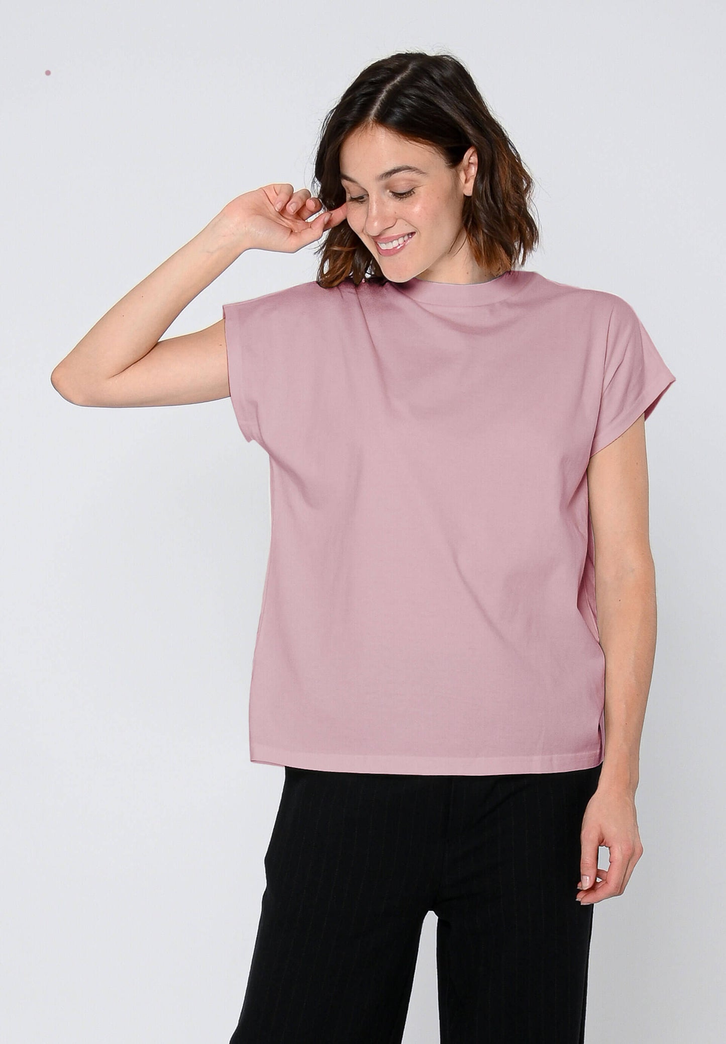 TT75 Boxy T-Shirt Rose (GOTS)