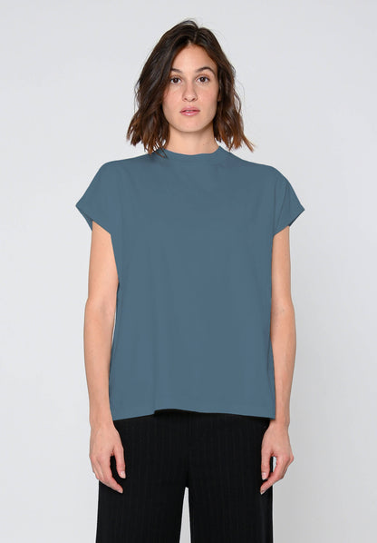 TT75 Boxy T-Shirt Sea Blue (GOTS)