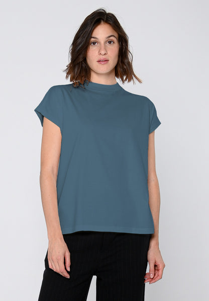 TT75 Boxy T-Shirt Sea Blue (GOTS)