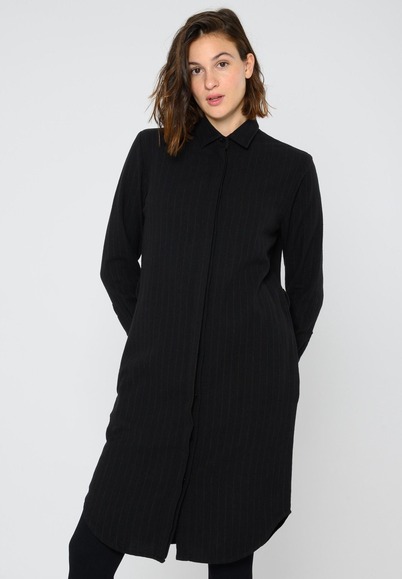 TT83 Shirt Dress PINSTRIPE (GOTS)