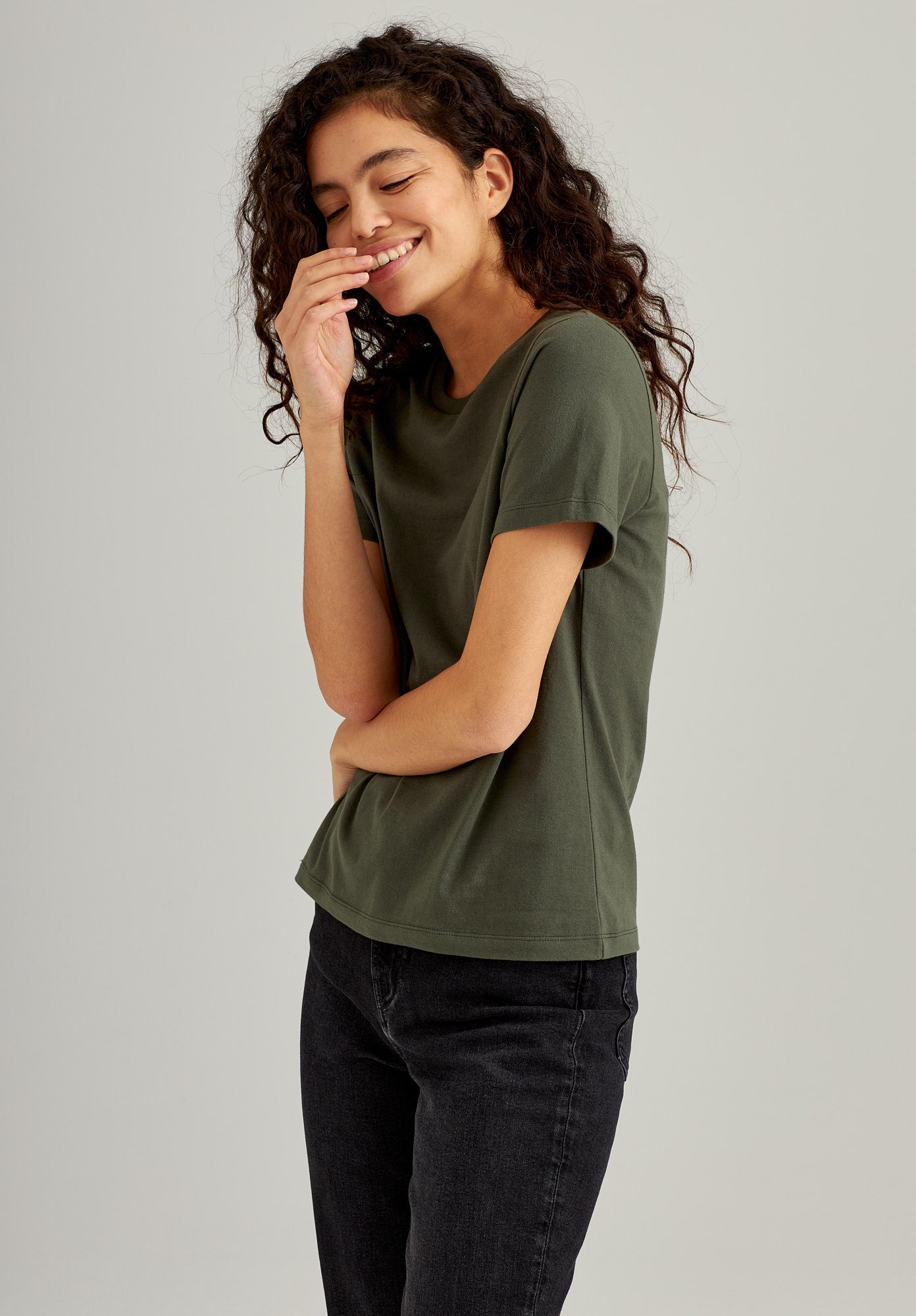 TT85 T-Shirt moss (GOTS, vegan)