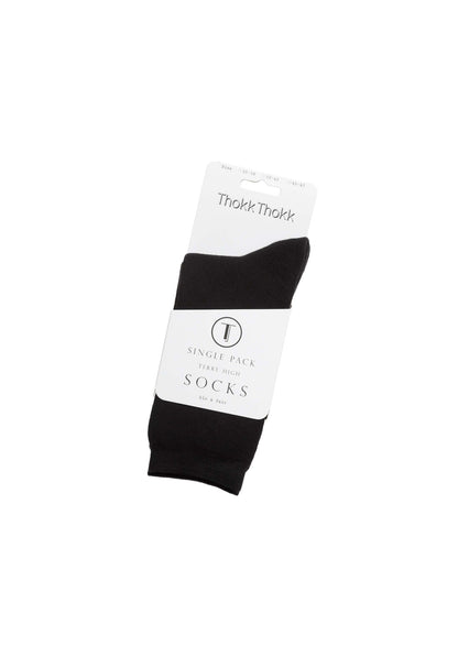 Warm High Socks Socken Schwarz (GOTS, Fairtrade, Vegan)