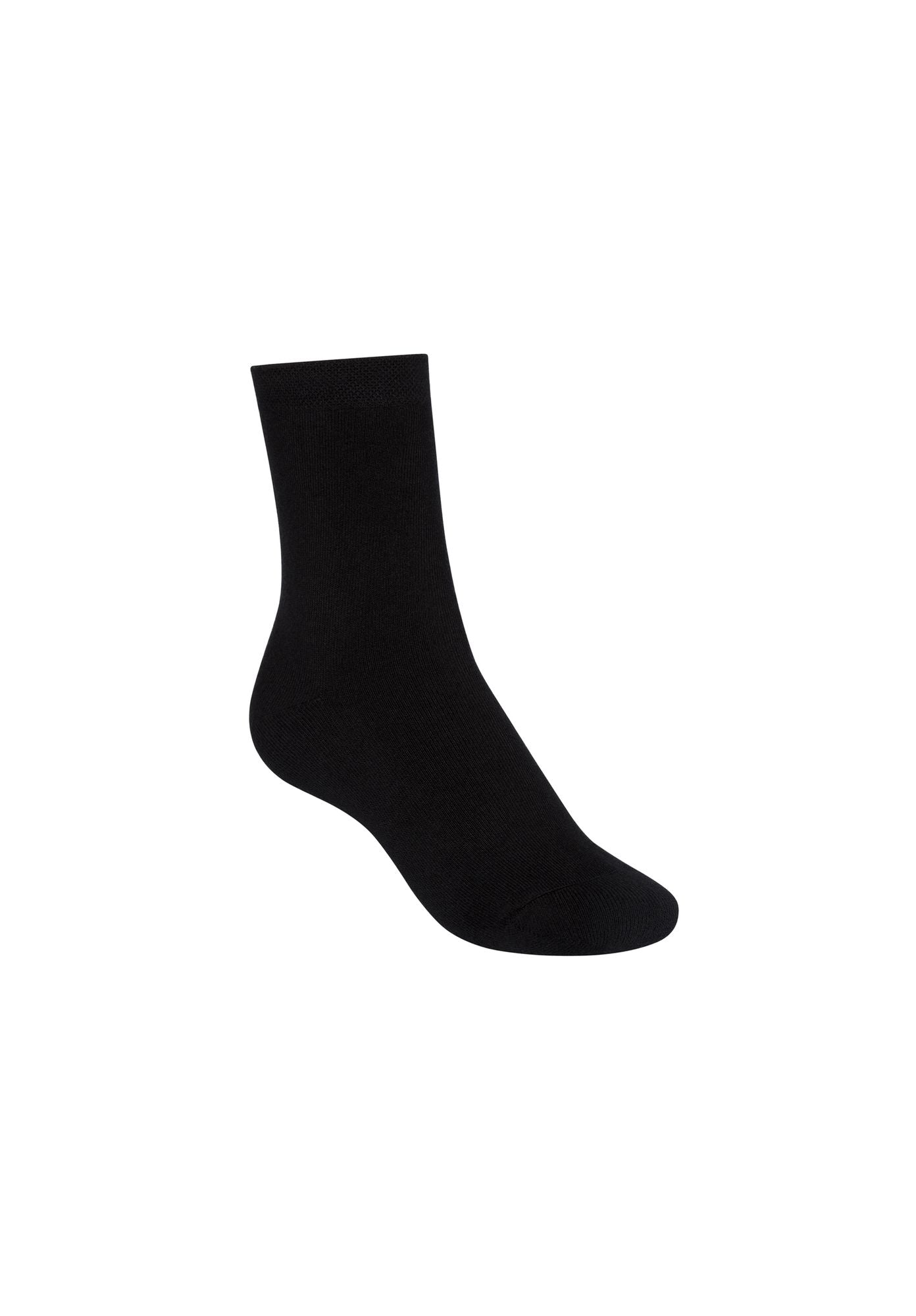 Warm Mid Socks Socken Schwarz (GOTS, Fairtrade, Vegan)